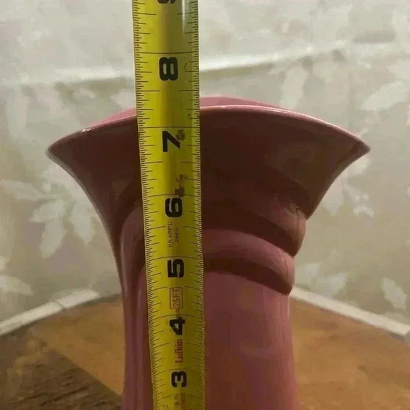 Vintage Art Deco  Pink Ceramic Vase - Picture 5 of 5
